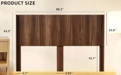 Walker Edison | Fluted Design Modern Farmhouse King Headboard Only