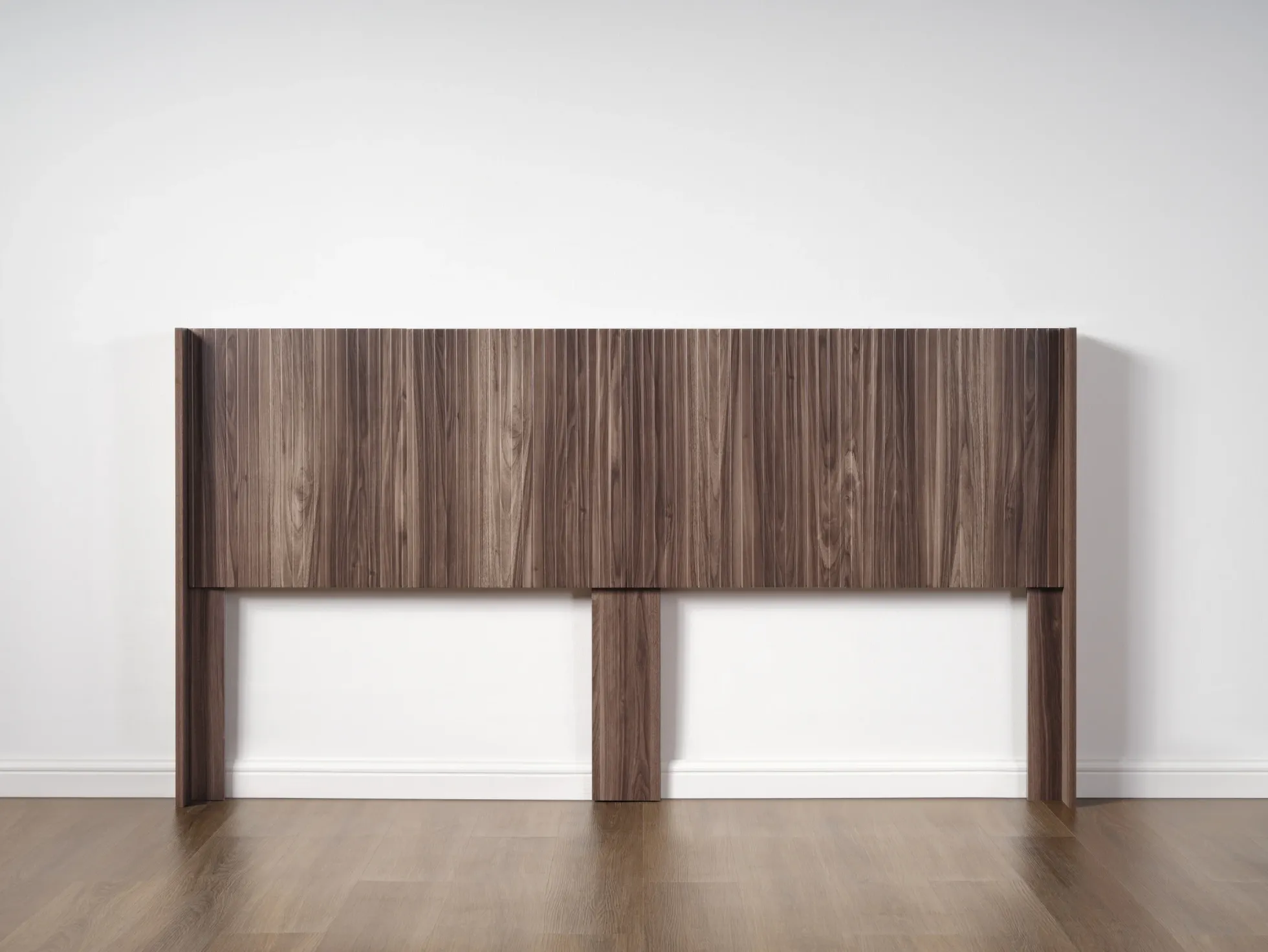 Walker Edison | Fluted Design Modern Farmhouse King Headboard Only