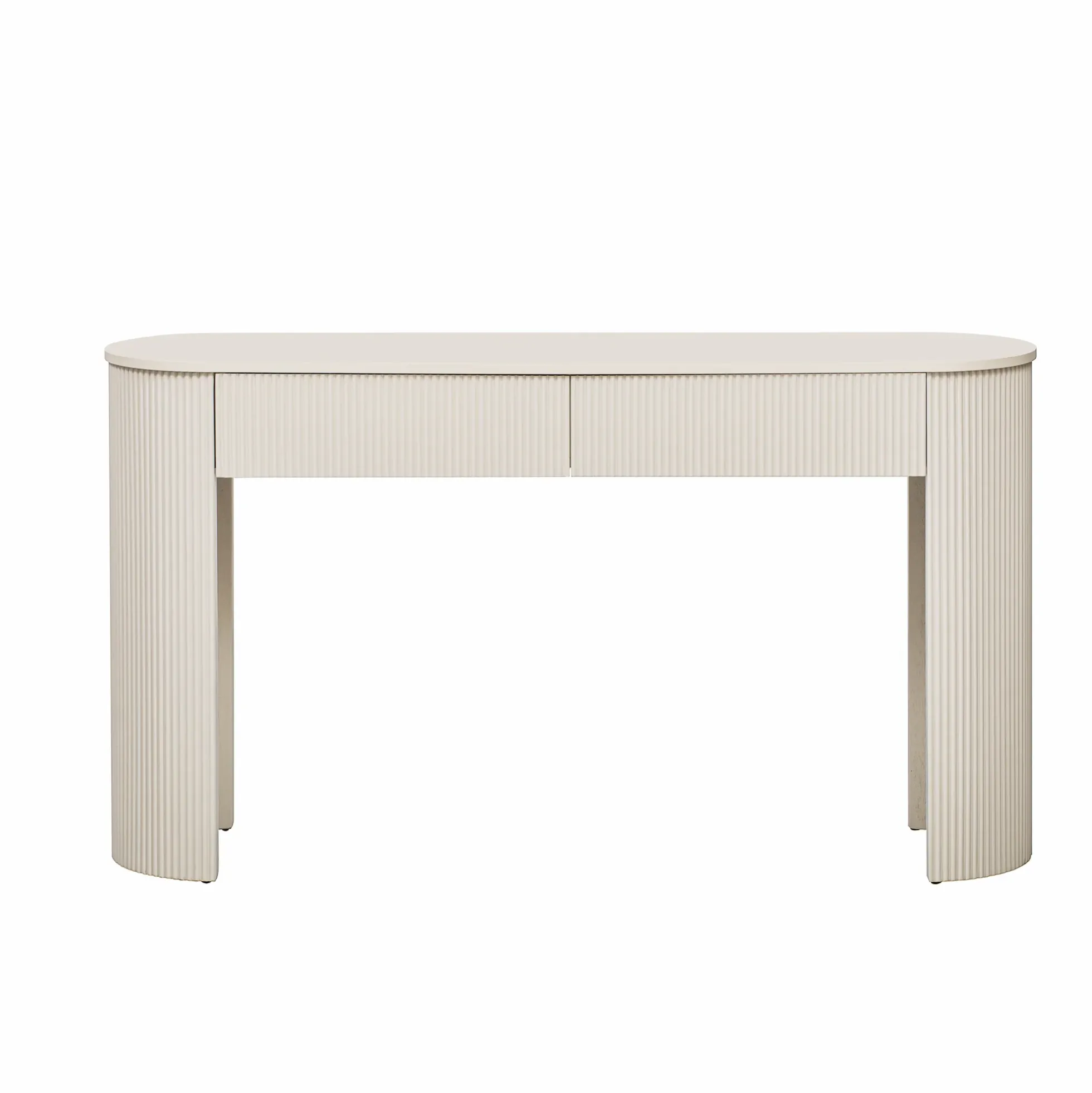 Walker Edison | Fluted Design Modern Console Entryway Table with Storage