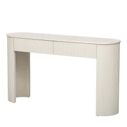 Walker Edison | Fluted Design Modern Console Entryway Table with Storage