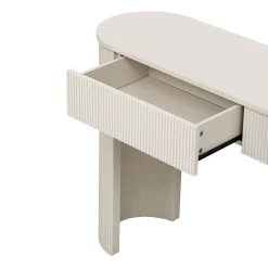 Walker Edison | Fluted Design Modern Console Entryway Table with Storage