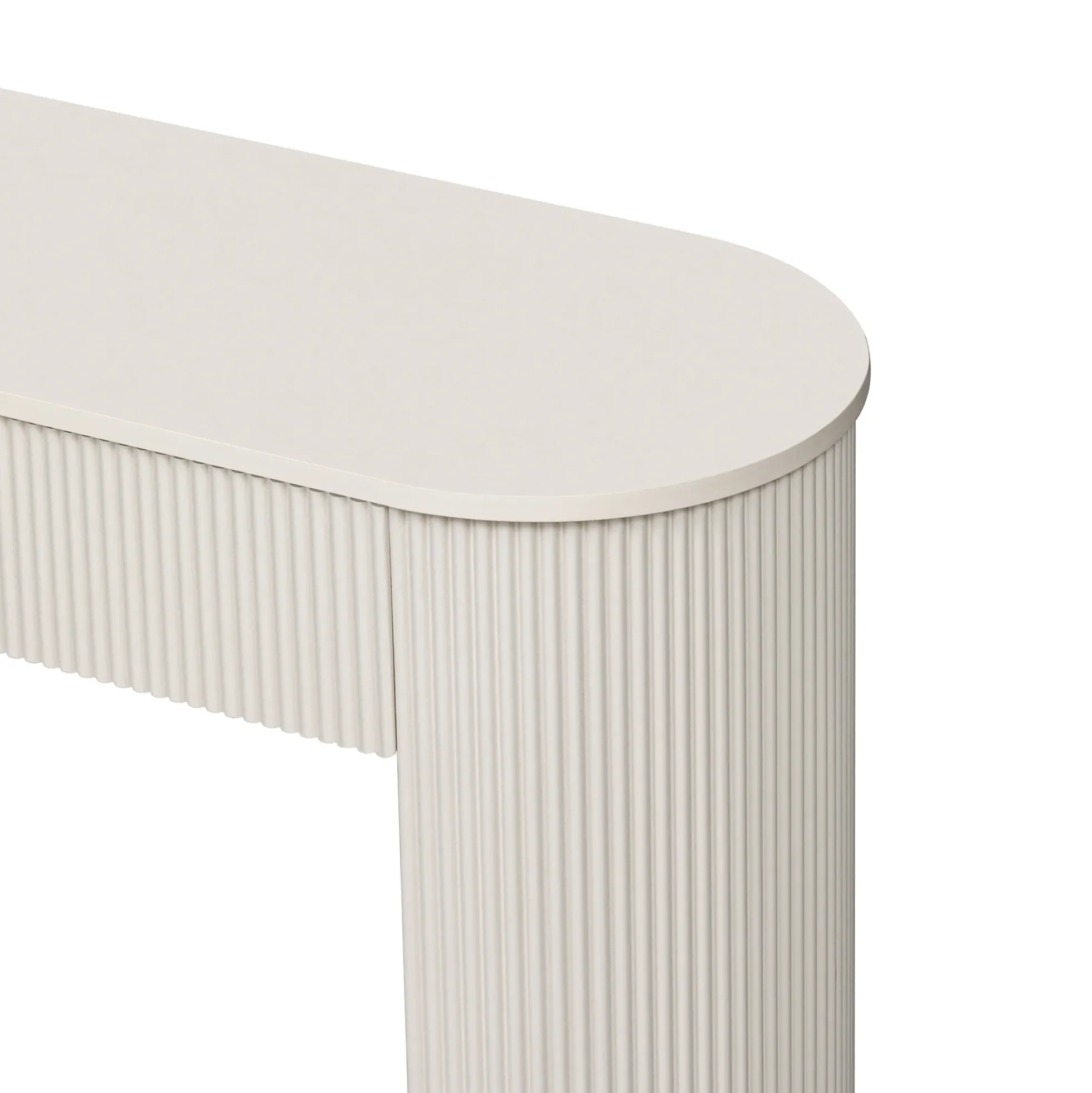 Walker Edison | Fluted Design Modern Console Entryway Table with Storage