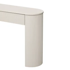 Walker Edison | Fluted Design Modern Console Entryway Table with Storage