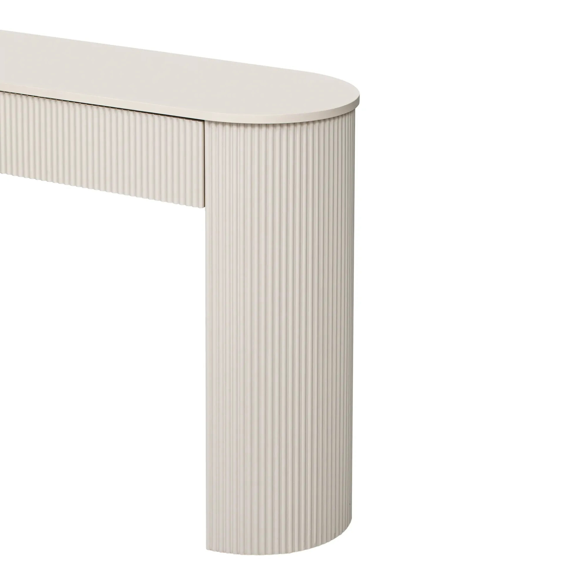 Walker Edison | Fluted Design Modern Console Entryway Table with Storage