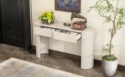 Walker Edison | Fluted Design Modern Console Entryway Table with Storage