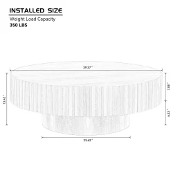 Walker Edison | Fluted Modern Coffee Table