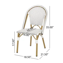 Walker Edison | French Bistro Patio Chat Set