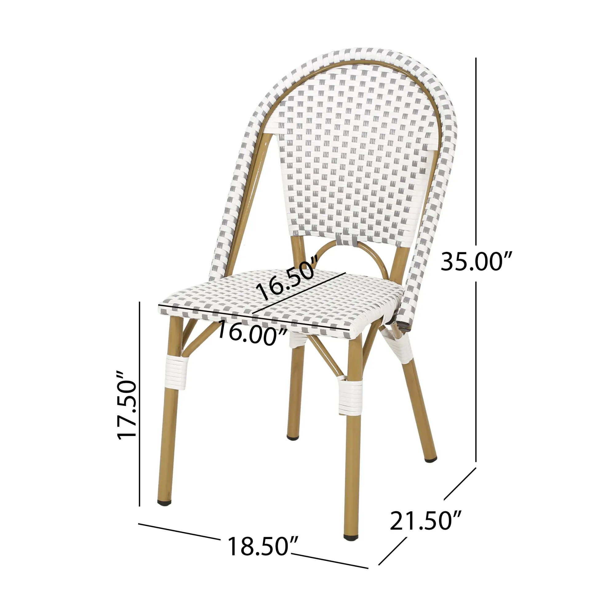 Walker Edison | French Bistro Patio Chat Set