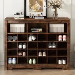 Walker Edison | Functional Shoe Cabinet for Stylish Organization