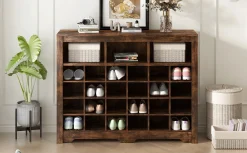 Walker Edison | Functional Shoe Cabinet for Stylish Organization