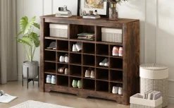 Walker Edison | Functional Shoe Cabinet for Stylish Organization