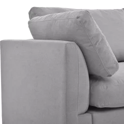 Walker Edison | Grey Convertible Sectional Sofa with Reversible Chaise