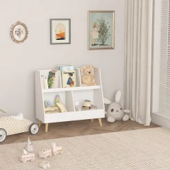 Walker Edison | Kids Bookcase and Toy Organizer