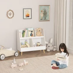 Walker Edison | Kids Bookcase and Toy Organizer