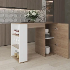 Walker Edison | Kitchen Island Storage Counter