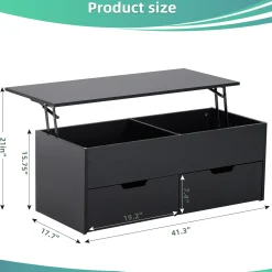 Walker Edison | Lift-Top Coffee Table with Storage