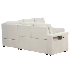 Walker Edison | L-Shaped Modular Sectional Sofa with Storage and USB Ports