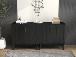 Walker Edison | Mid-Century Modern Fluted Accent Cabinet