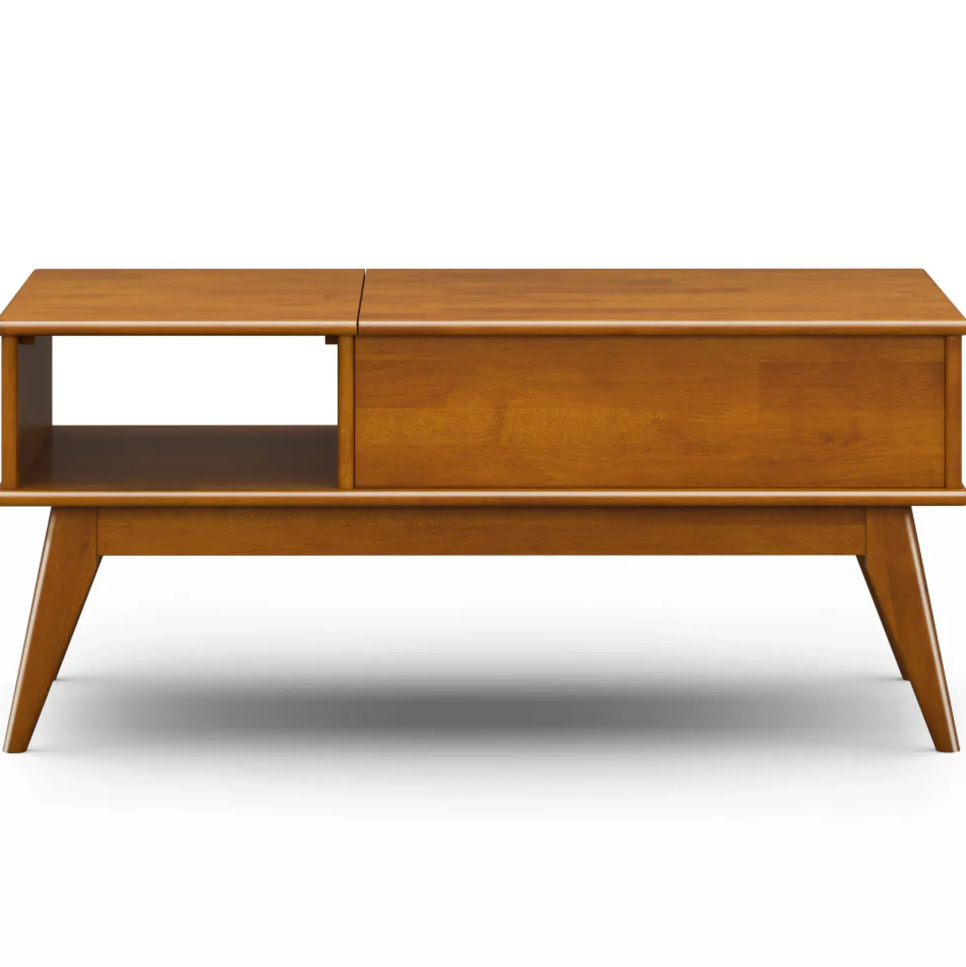 Walker Edison | Mid-Century Teak Wood Lift Top Coffee Table