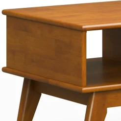 Walker Edison | Mid-Century Teak Wood Lift Top Coffee Table