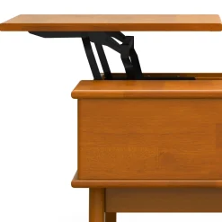 Walker Edison | Mid-Century Teak Wood Lift Top Coffee Table