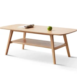 Walker Edison | Minimalist Solid Wood Coffee Table