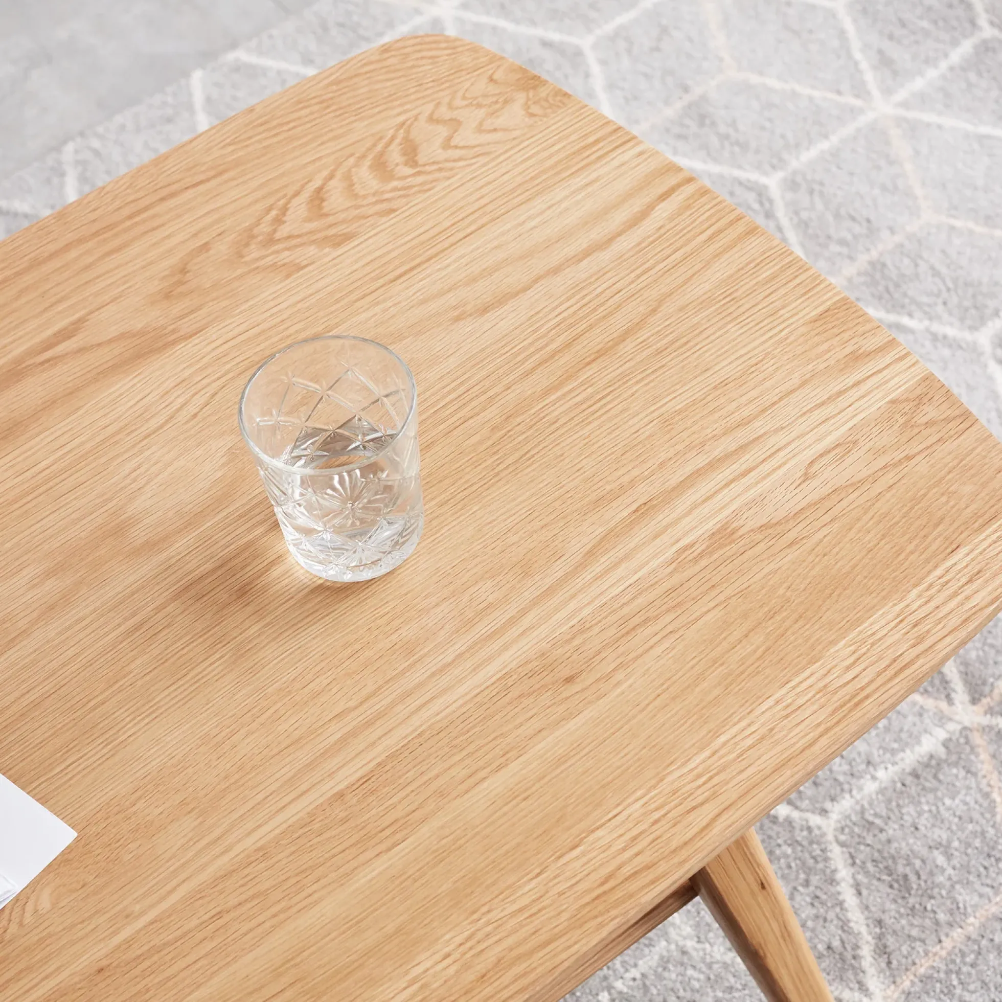 Walker Edison | Minimalist Solid Wood Coffee Table