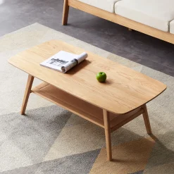 Walker Edison | Minimalist Solid Wood Coffee Table