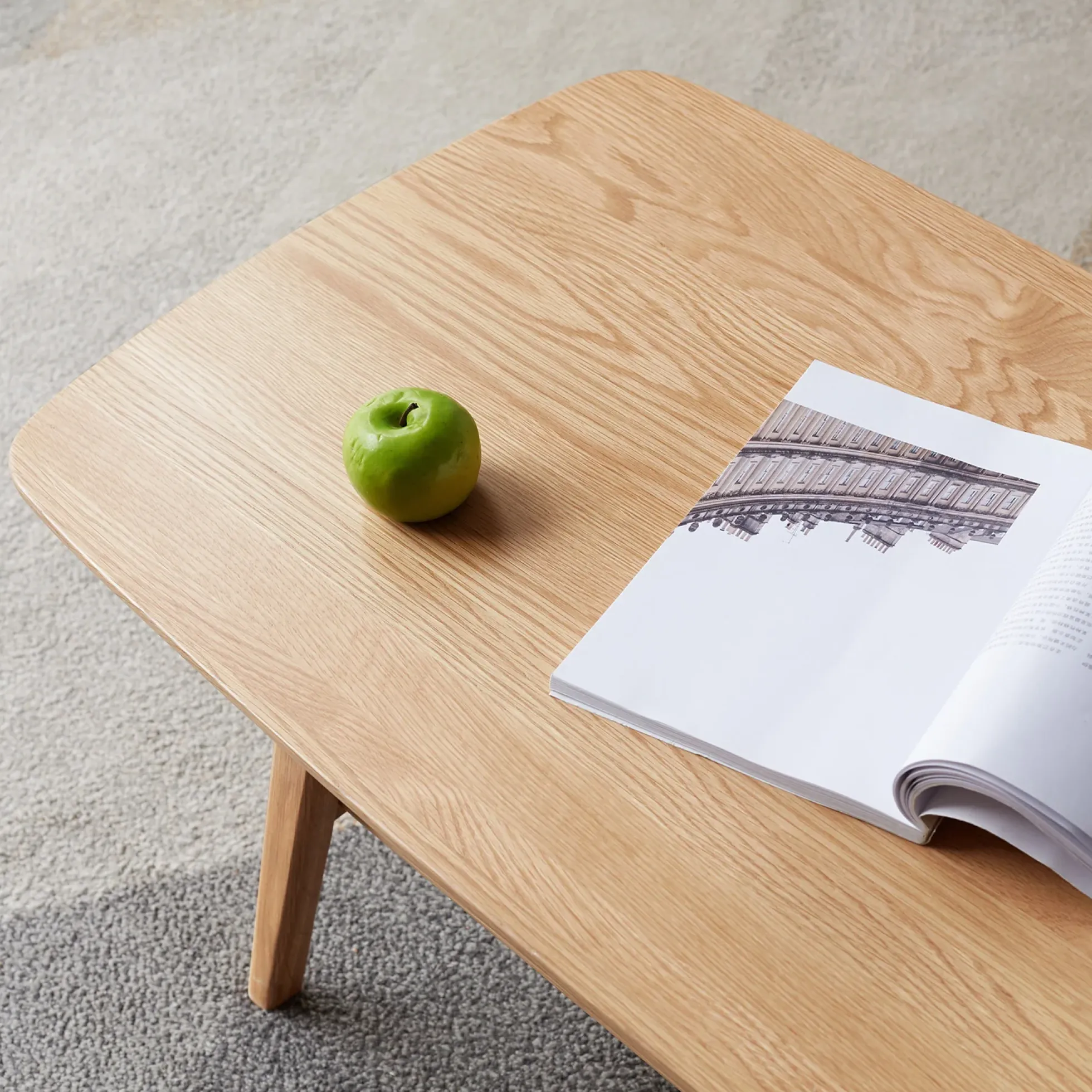 Walker Edison | Minimalist Solid Wood Coffee Table