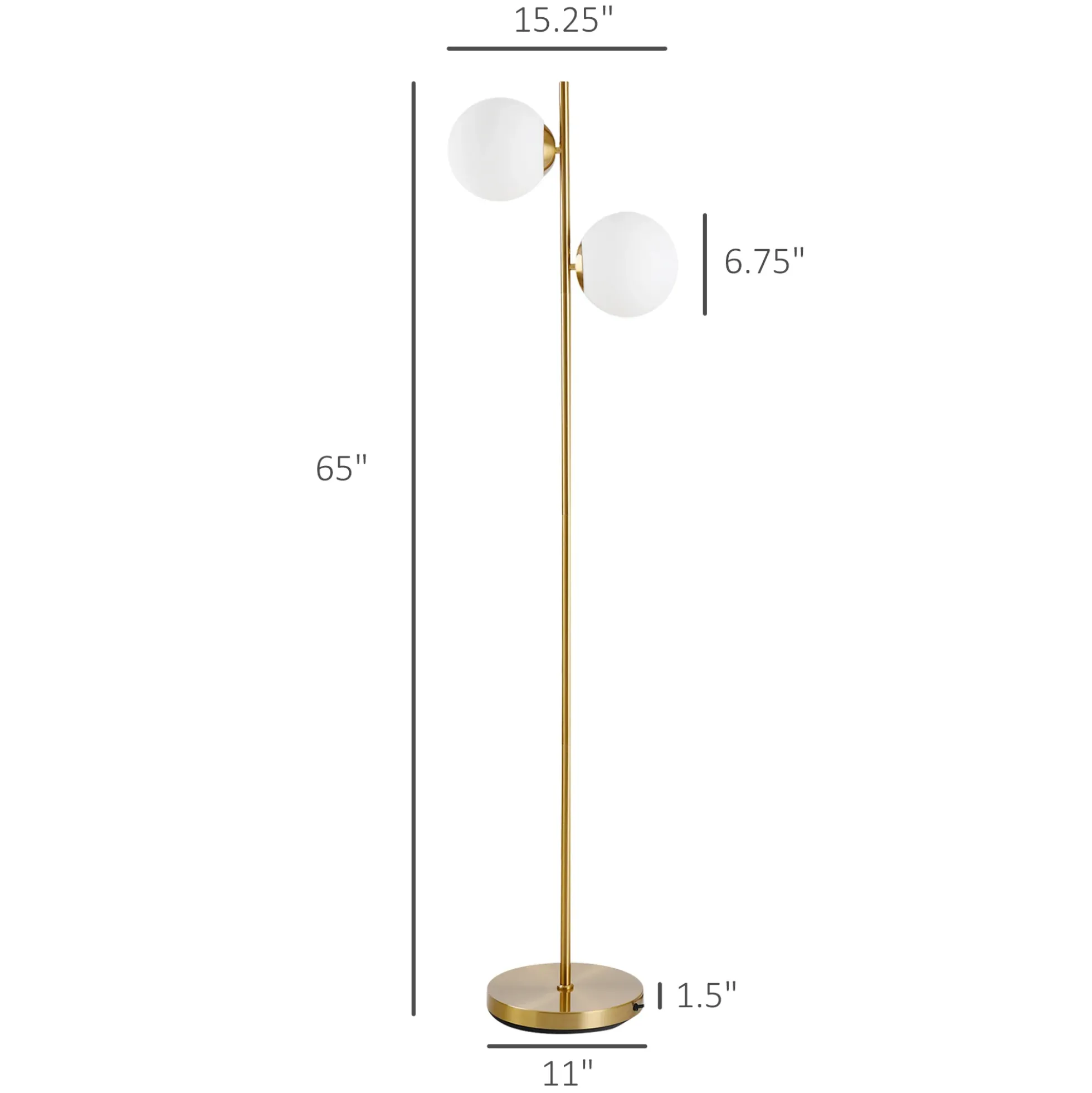 Walker Edison | Minimalist Floor Lamp