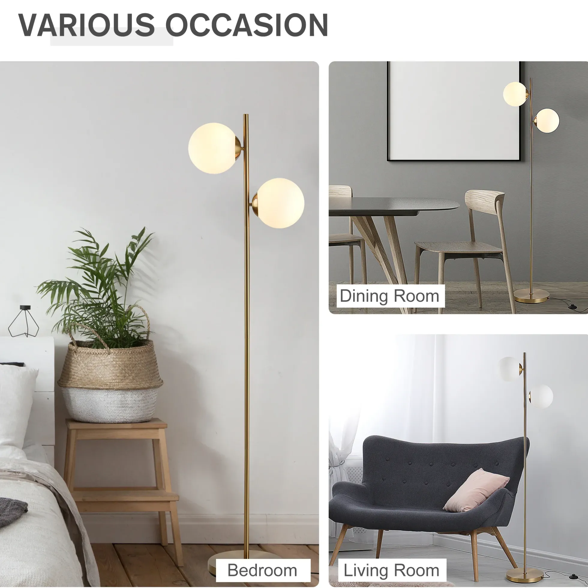 Walker Edison | Minimalist Floor Lamp