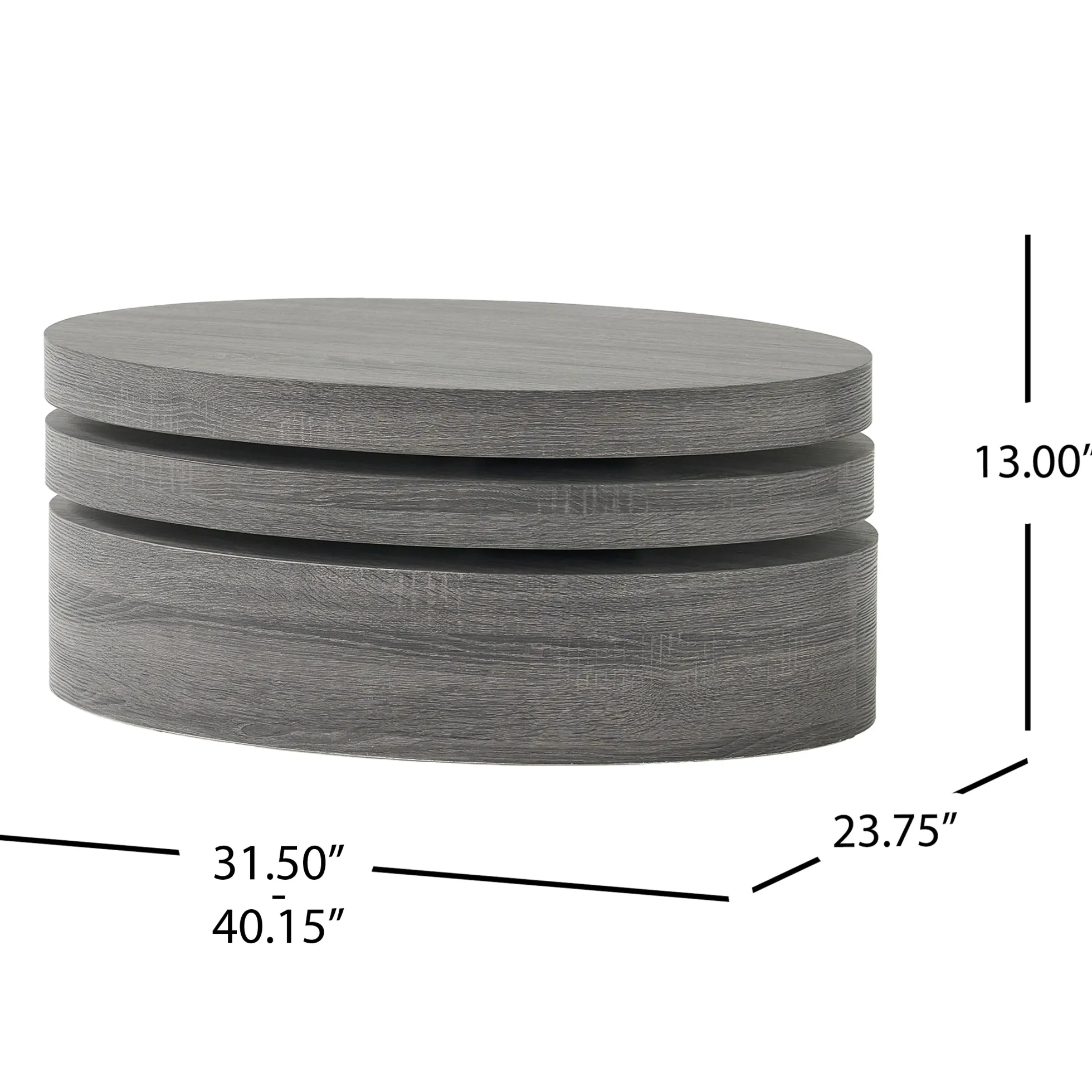 Walker Edison | Minimalist Rotating Coffee Table