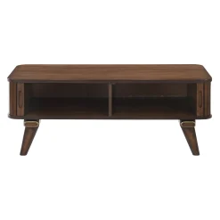 Walker Edison | Minimalist Reeded Storage Coffee Table