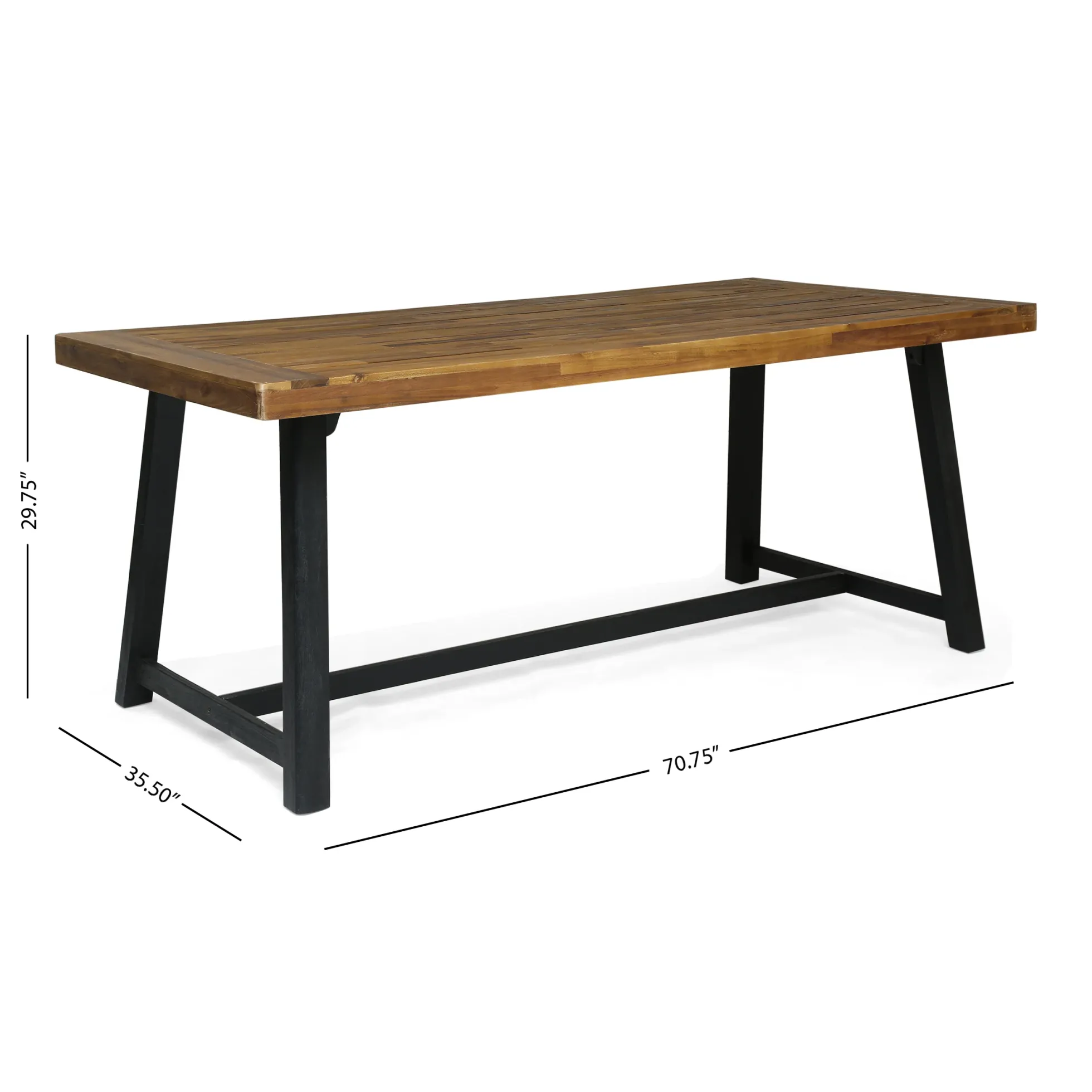 Walker Edison | Modern 7 Pieces Outdoor Patio Dining Set