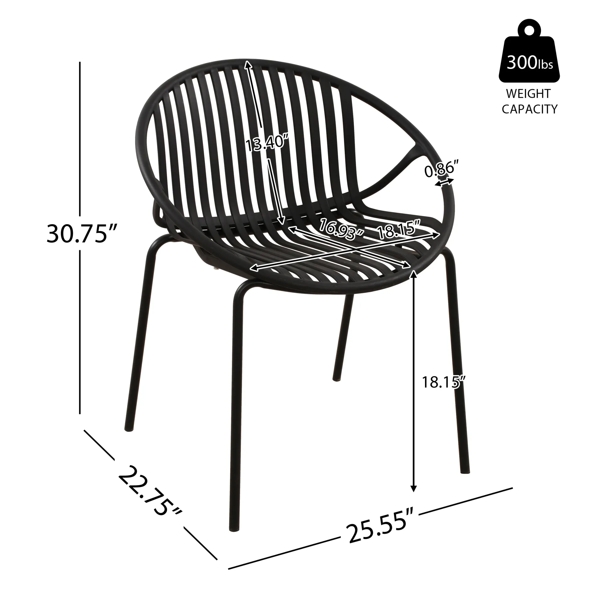 Walker Edison | Modern 7 Pieces Outdoor Patio Dining Set