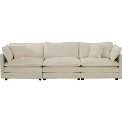 Walker Edison | Modern Chenille 3-Seater Cloud Couch