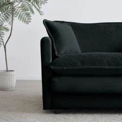 Walker Edison | Modern Cloud Accent Chair with Ottoman