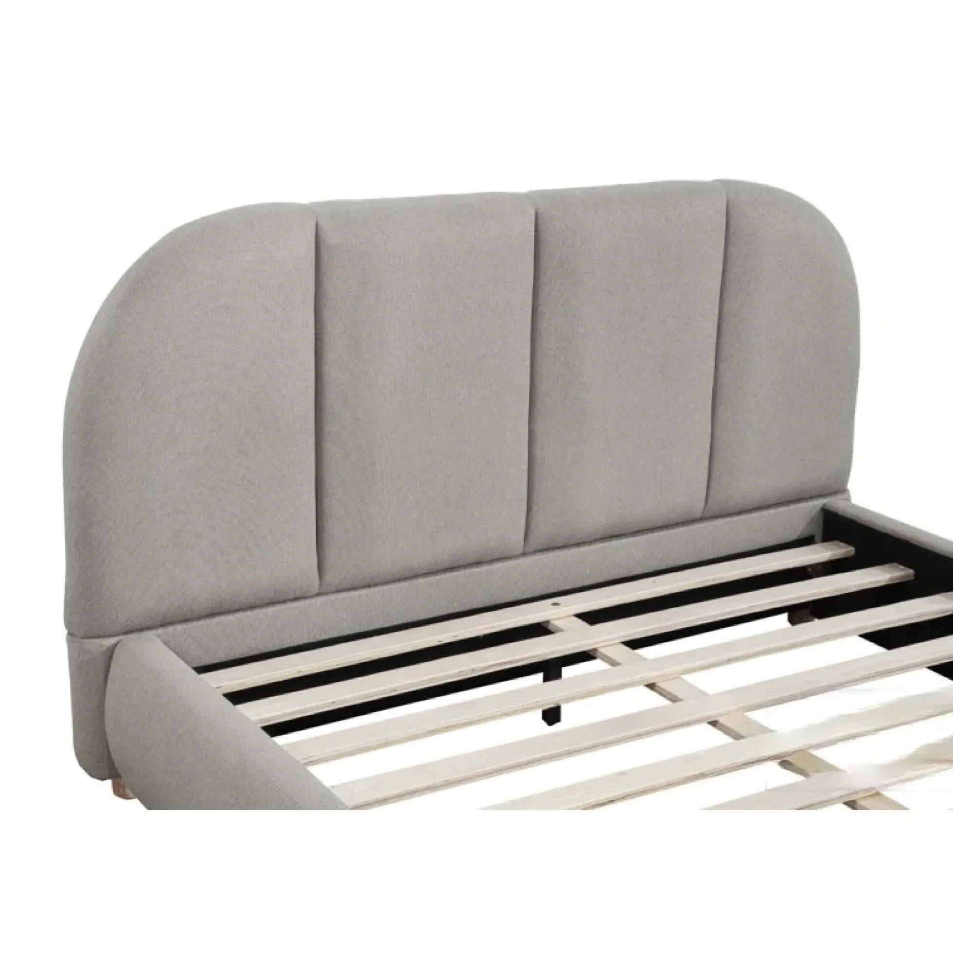 Walker Edison | Modern Contemporary Soft Burlap Fabric Queen Bed