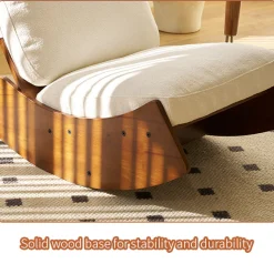 Walker Edison | Modern Glider Rocking Solid Wood Chair