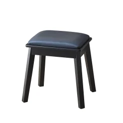 Walker Edison | Modern Makeup Vanity Desk with LED Lights & Mirror
