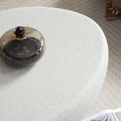 Walker Edison | Modern Minimalist Oval Coffee Table with Sleek Design