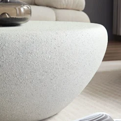 Walker Edison | Modern Minimalist Oval Coffee Table with Sleek Design