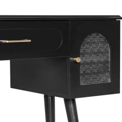 Walker Edison | Modern Vanity Makeup Table & Chair Set and Writing Desk