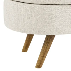 Walker Edison | Ottoman Oval Storage Bench