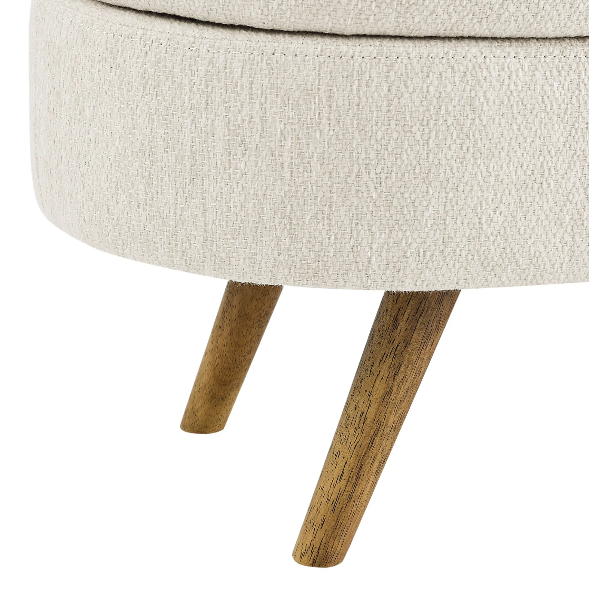 Walker Edison | Ottoman Oval Storage Bench