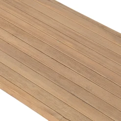Walker Edison | Outdoor Acacia Wood Oval Coffee Table with Rope