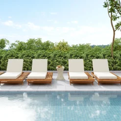 Walker Edison | Outdoor Patio Lounge Chaise Chair