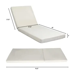 Walker Edison | Outdoor Patio Lounge Chaise Chair