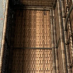 Walker Edison | Outdoor Patio Wicker Storage Bench