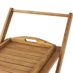 Walker Edison | Outdoor Patio Wood Bar Cart